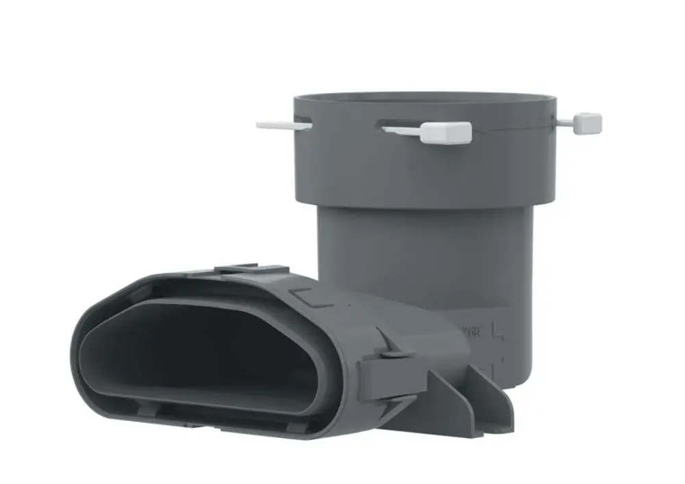 STIEBEL ELTRON Luftverteilsystem LVE ÜB-O-4 Übergangsbogen auf DN75